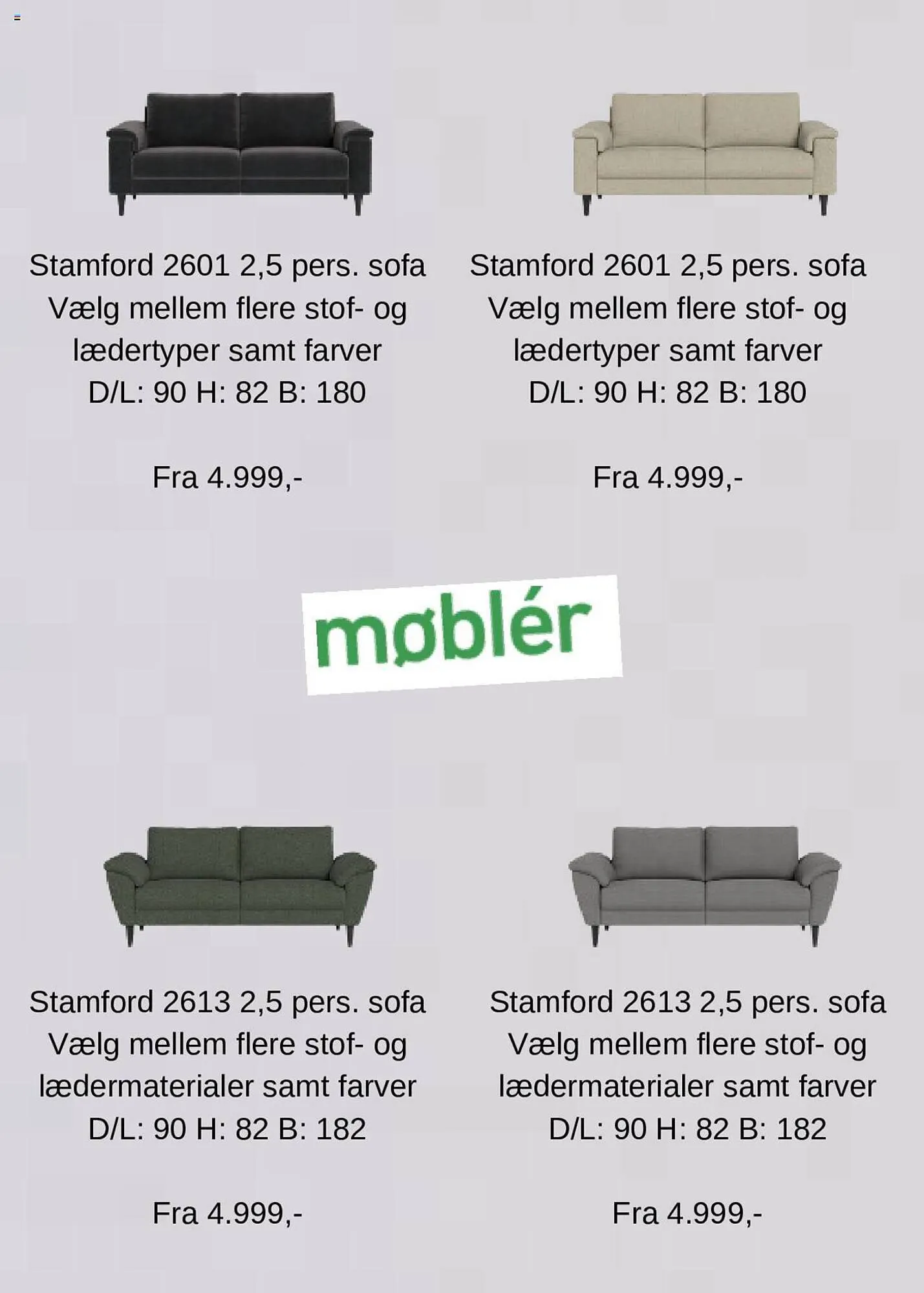 Møblér tilbudsavis Gyldig indtil 1. november - 25. januar 2024 - tilbudsavis side 4