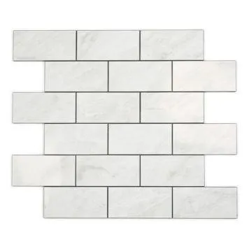 Mosaik Carrara selvklæbende vinyl hvid 29x29,5 cm