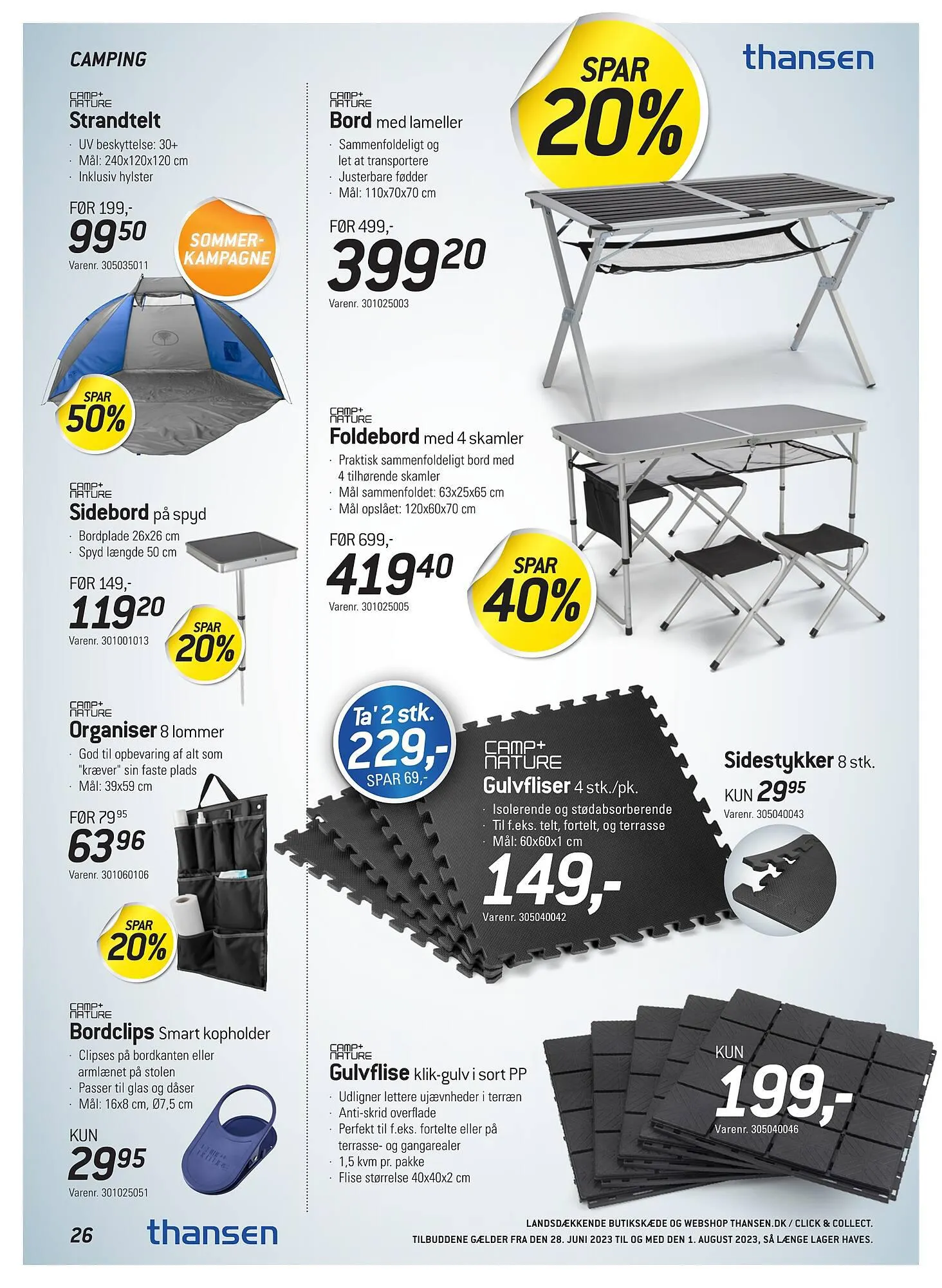 Thansen tilbudsavis Gyldig indtil 28. juni - 1. august 2023 - tilbudsavis side 26
