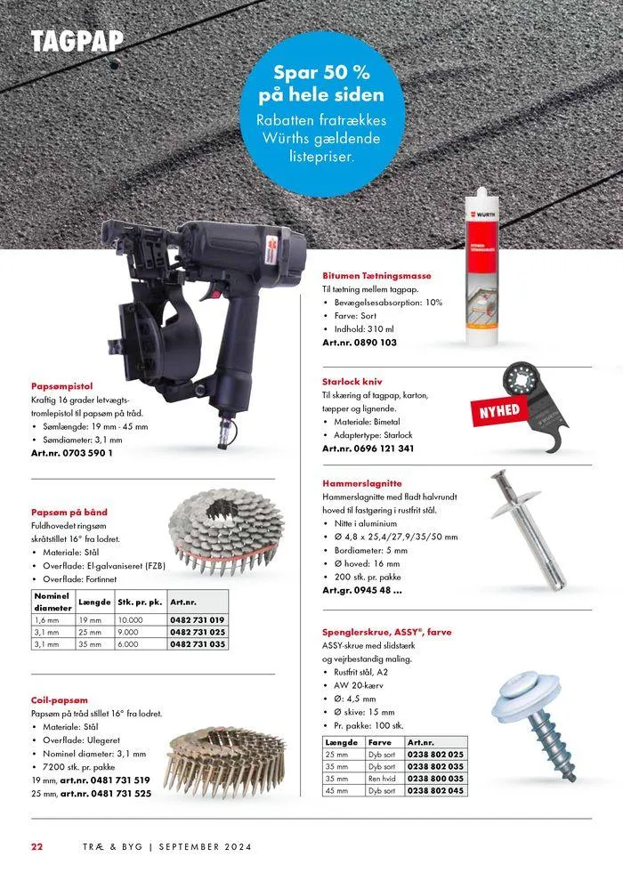 TRÆ & BYG Gyldig indtil 3. september - 30. september 2024 - tilbudsavis side 22