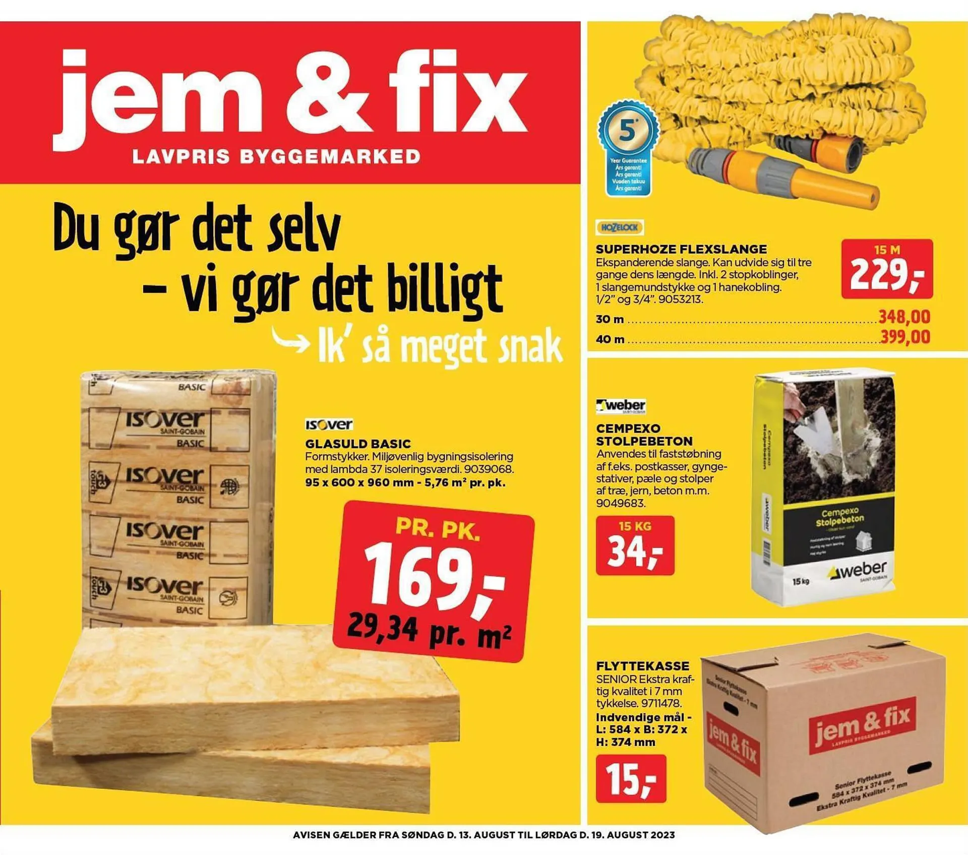 jem & fix tilbudsavis Gyldig indtil 13. august - 19. august 2023 - tilbudsavis side 1