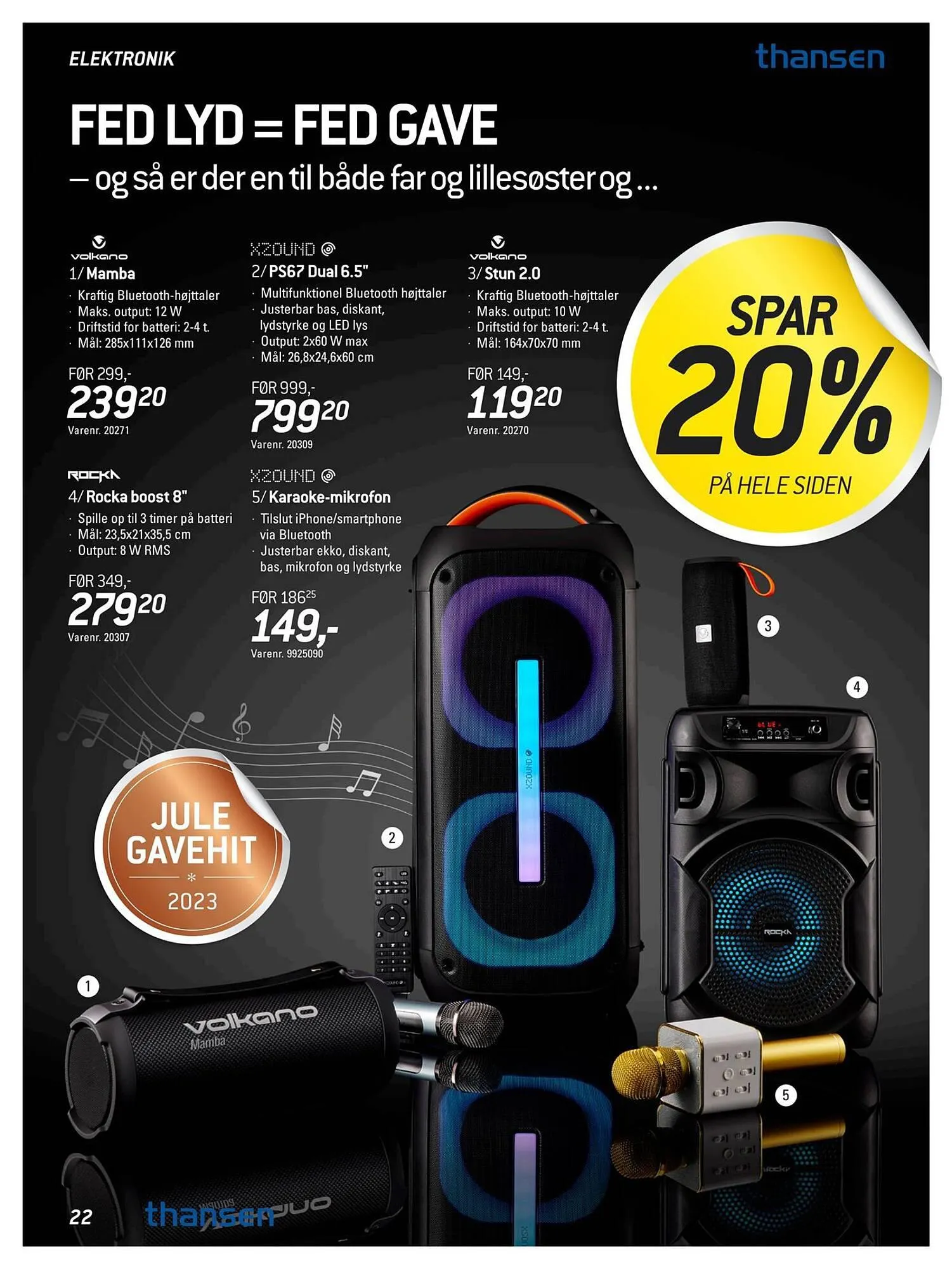 Thansen tilbudsavis Gyldig indtil 28. november - 2. januar 2024 - tilbudsavis side 22