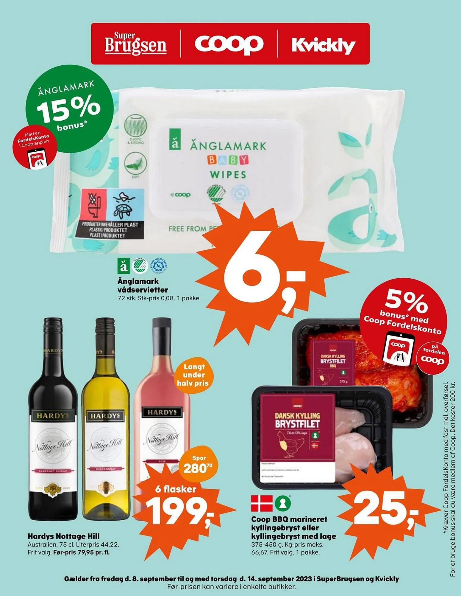 SuperBrugsen tilbudsavis Gyldig indtil 7. september - 14. september 2023 - tilbudsavis side 1