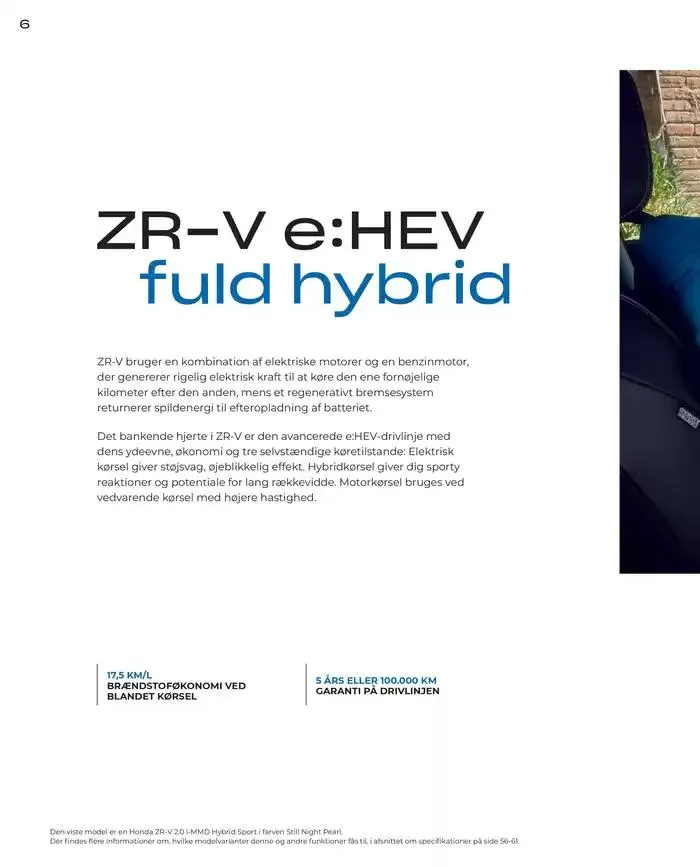 Honda ZR-V Brochure Gyldig indtil 22. februar - 22. februar 2026 - tilbudsavis side 6
