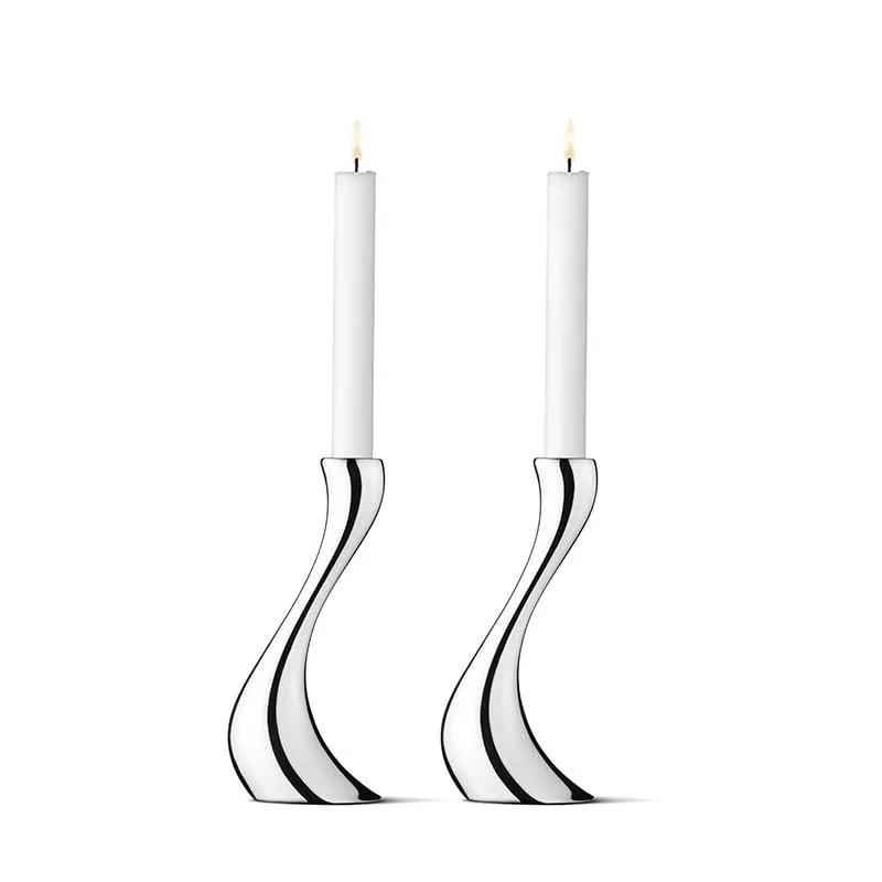 Georg Jensen Cobra lysestage 2 stk 20 cm med lys