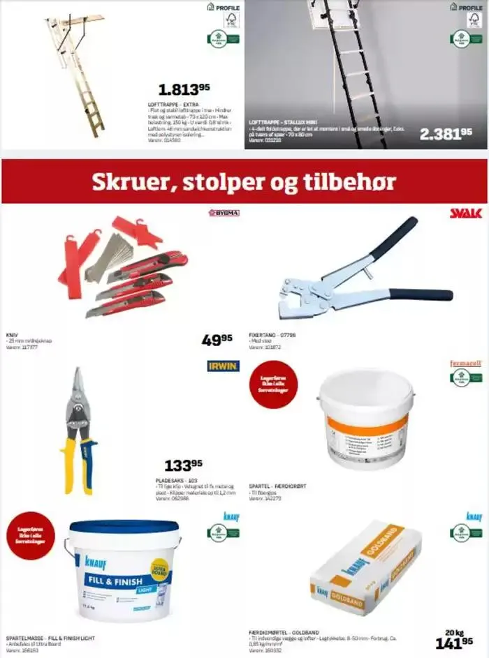 Katalog Lofter , Gips , Gulve , Isolering 2025 Gyldig indtil 24. februar - 31. december 2025 - tilbudsavis side 13