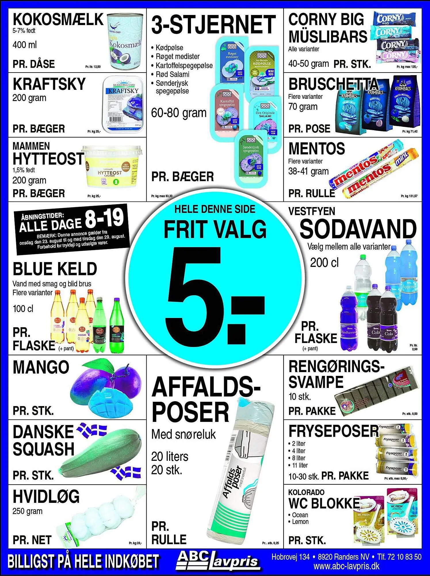 ABC Lavpris tilbudsavis Gyldig indtil 23. august - 29. august 2023 - tilbudsavis side 1