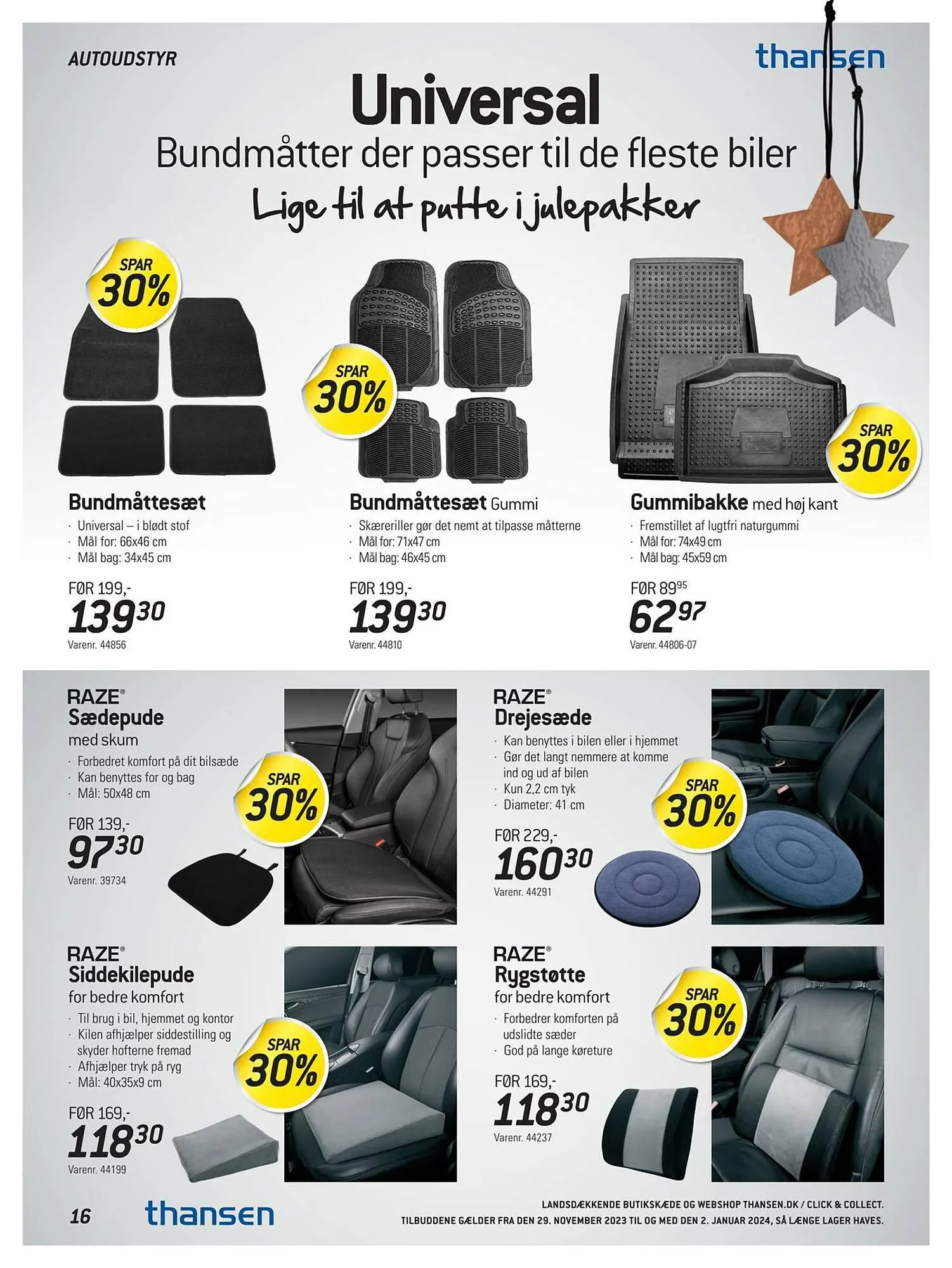 Thansen tilbudsavis Gyldig indtil 28. november - 2. januar 2024 - tilbudsavis side 16