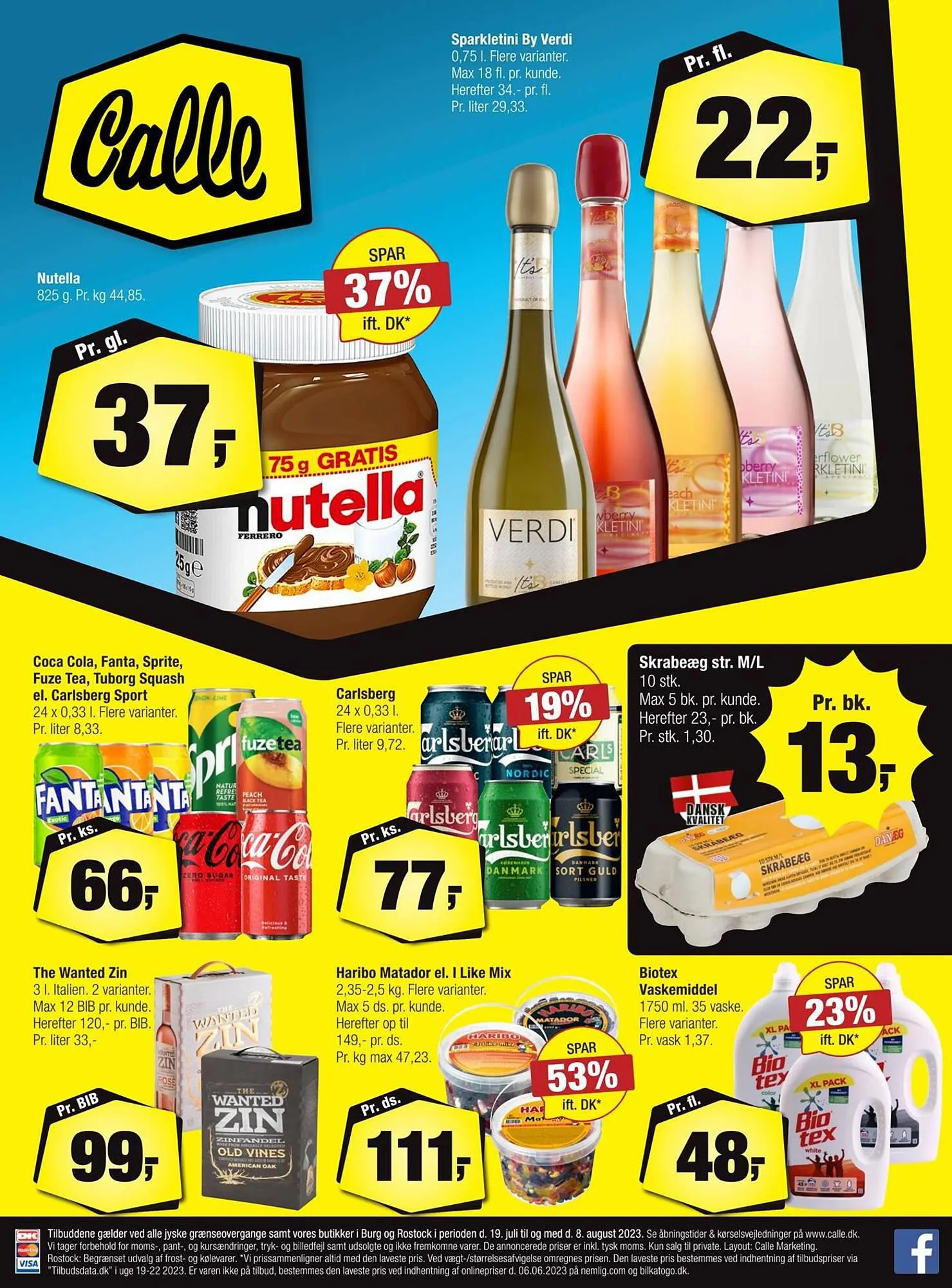 Calle tilbudsavis Gyldig indtil 18. juli - 8. august 2023 - tilbudsavis side 1