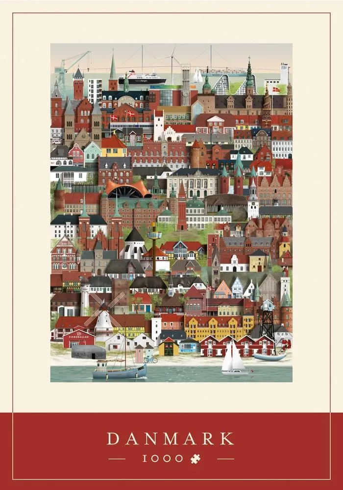 Puslespil danmark 1000 brikker