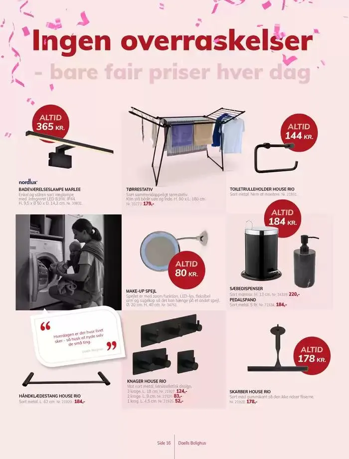 Daells Bolighus Vi fejrer hverdagen Gyldig indtil 30. januar - 13. februar 2025 - tilbudsavis side 16