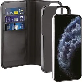 Vivanco Apple iPhone 12/12 Pro 2in1 Wallet/Back Case Black