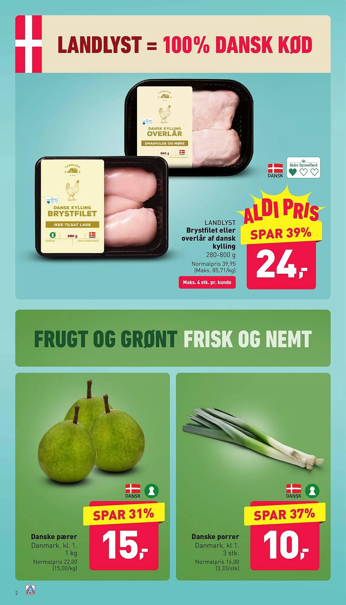 ALDI tilbudsavis Gyldig indtil 15. september - 21. september 2023 - tilbudsavis side 2