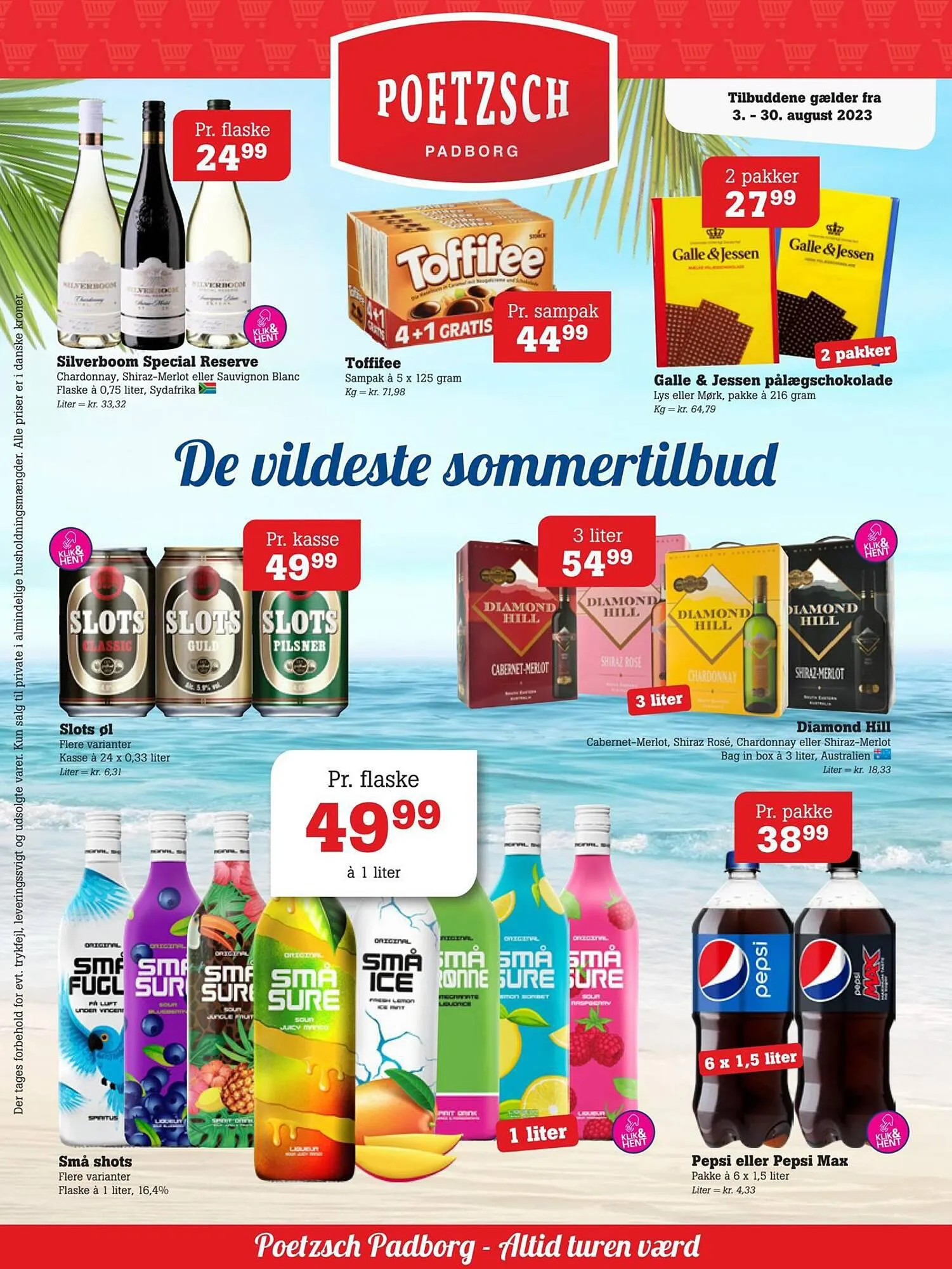 Poetzsch Padborg tilbudsavis Gyldig indtil 2. august - 30. august 2023 - tilbudsavis side 1