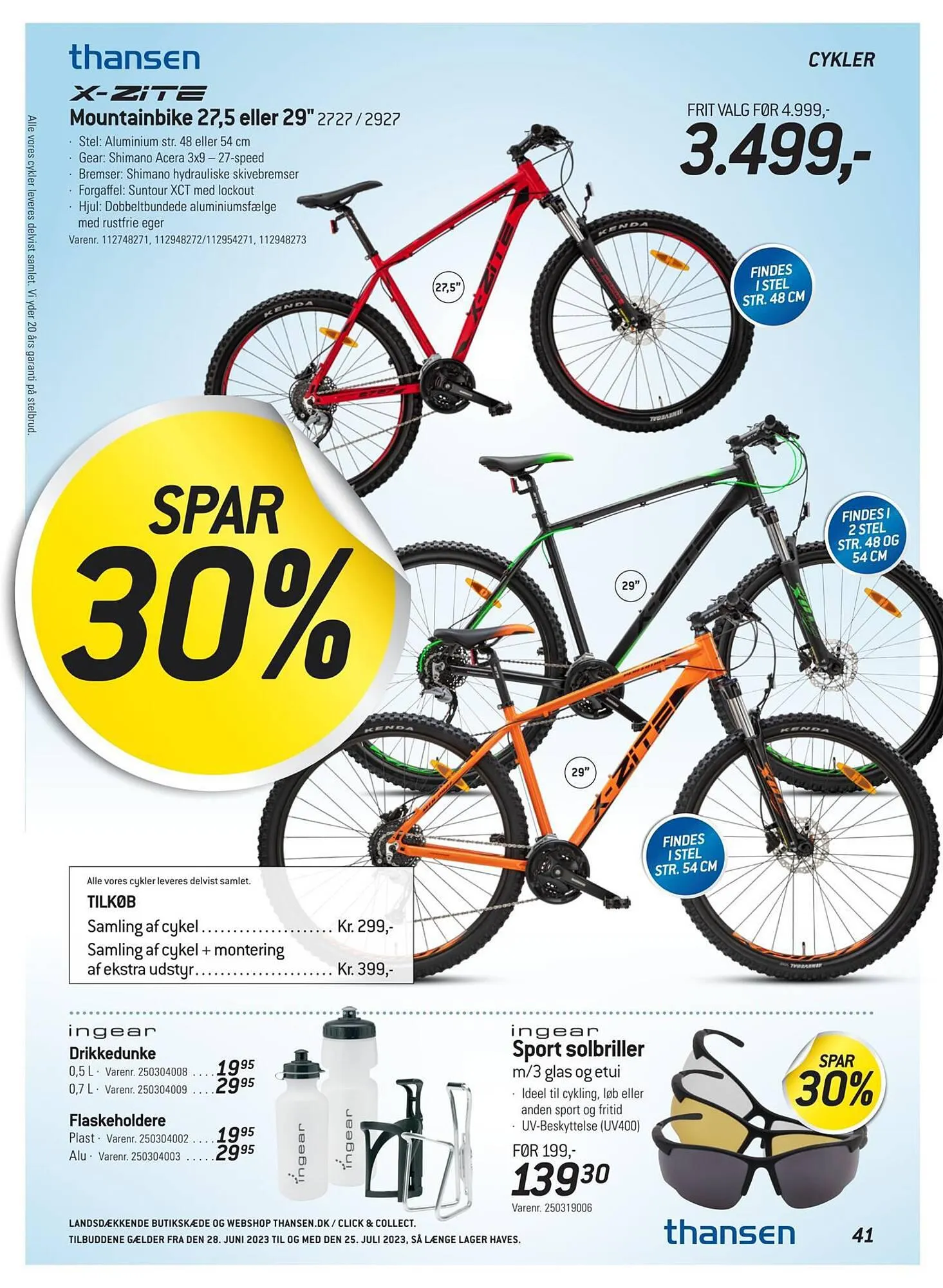 Thansen tilbudsavis Gyldig indtil 27. juni - 25. juli 2023 - tilbudsavis side 41