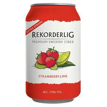 Rekorderlig Jordbær Lime 7% 24x0,33 l.