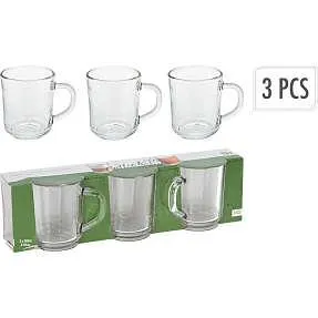 Kaffe/te glas 240 ml - 3 stk.