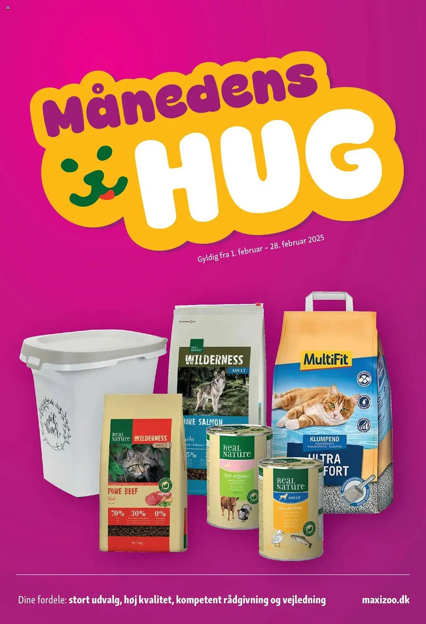 Maxi Zoo tilbudsavis Gyldig indtil 1. februar - 28. februar 2025 - tilbudsavis side 1