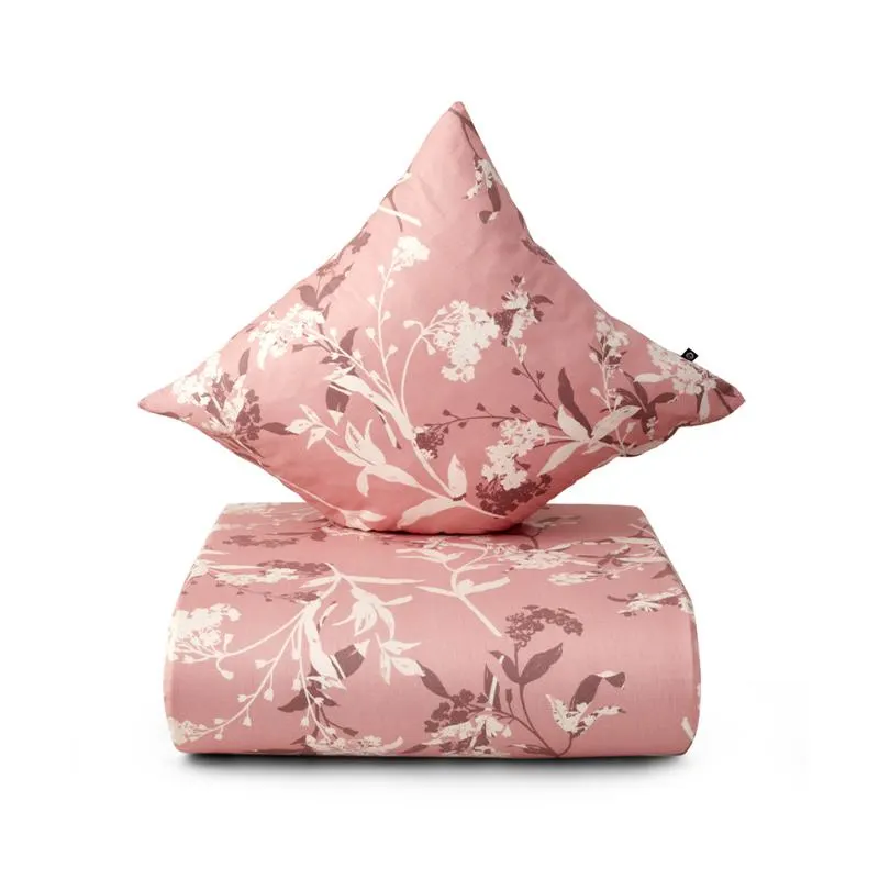 Nordisk Tekstil Botanique sengesæt støvet rosa 140 x 200 cm