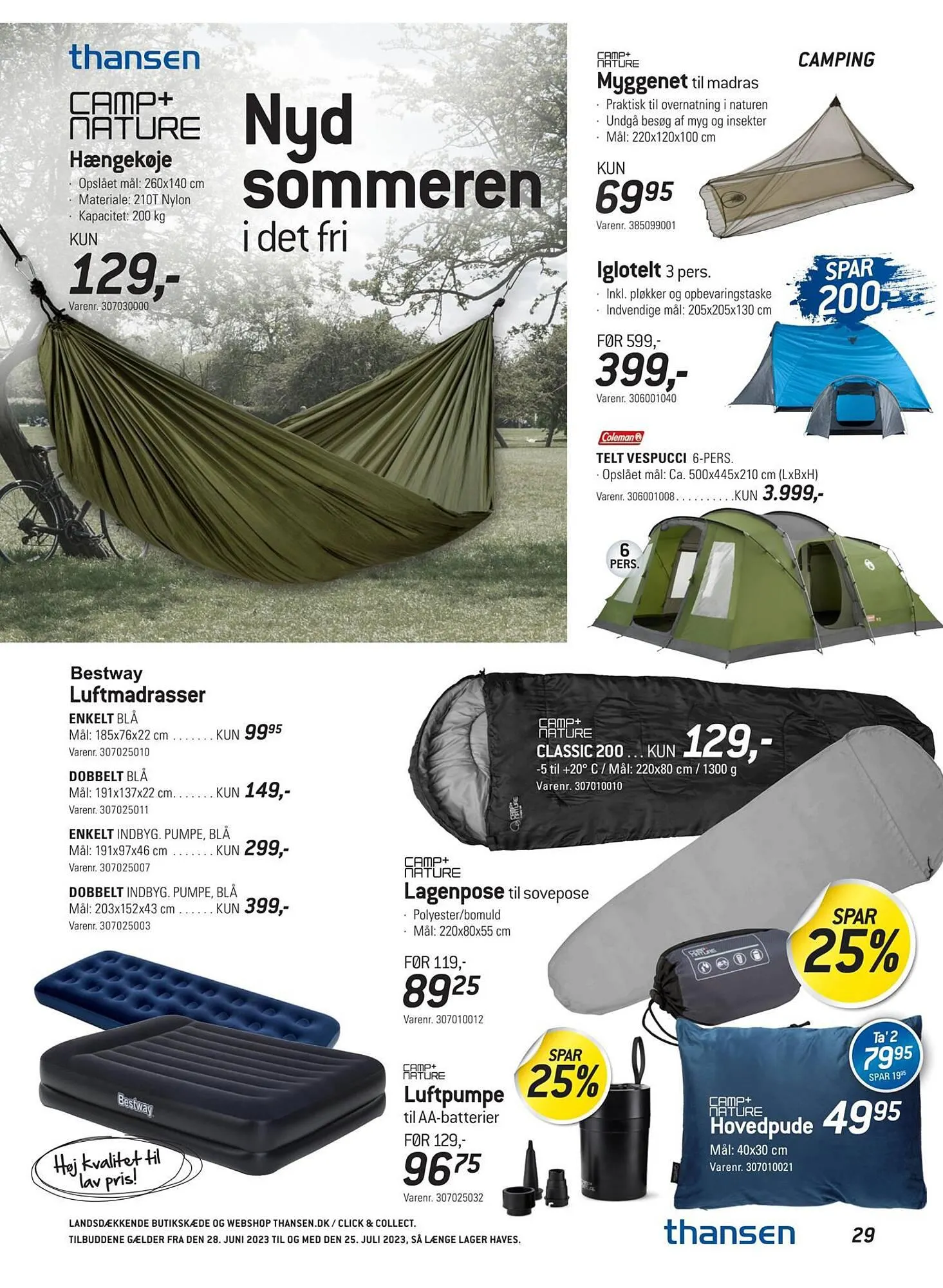 Thansen tilbudsavis Gyldig indtil 27. juni - 25. juli 2023 - tilbudsavis side 29