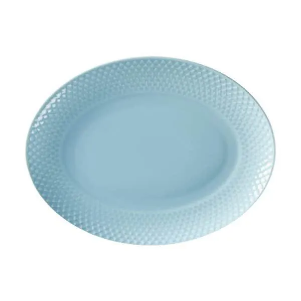 Lyngby Porcelæn Rhombe Color Oval Tallerken