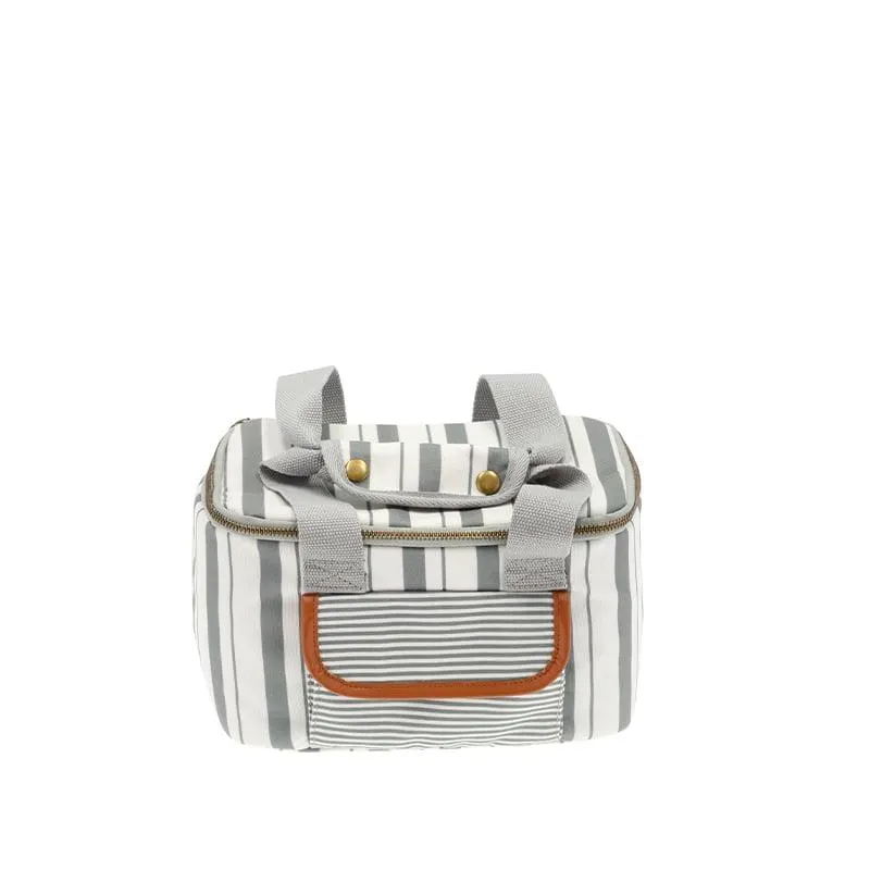 Xplore It køletaske stribet hvid/grå 6,5 liter