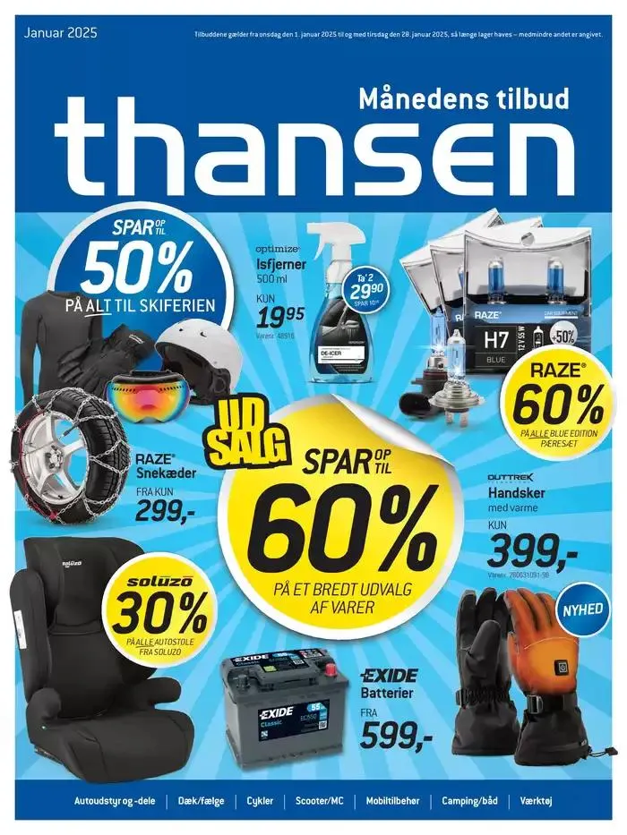 Aktuell kundeavis Thansen Gyldig indtil 1. januar - 28. januar 2025 - tilbudsavis side 1