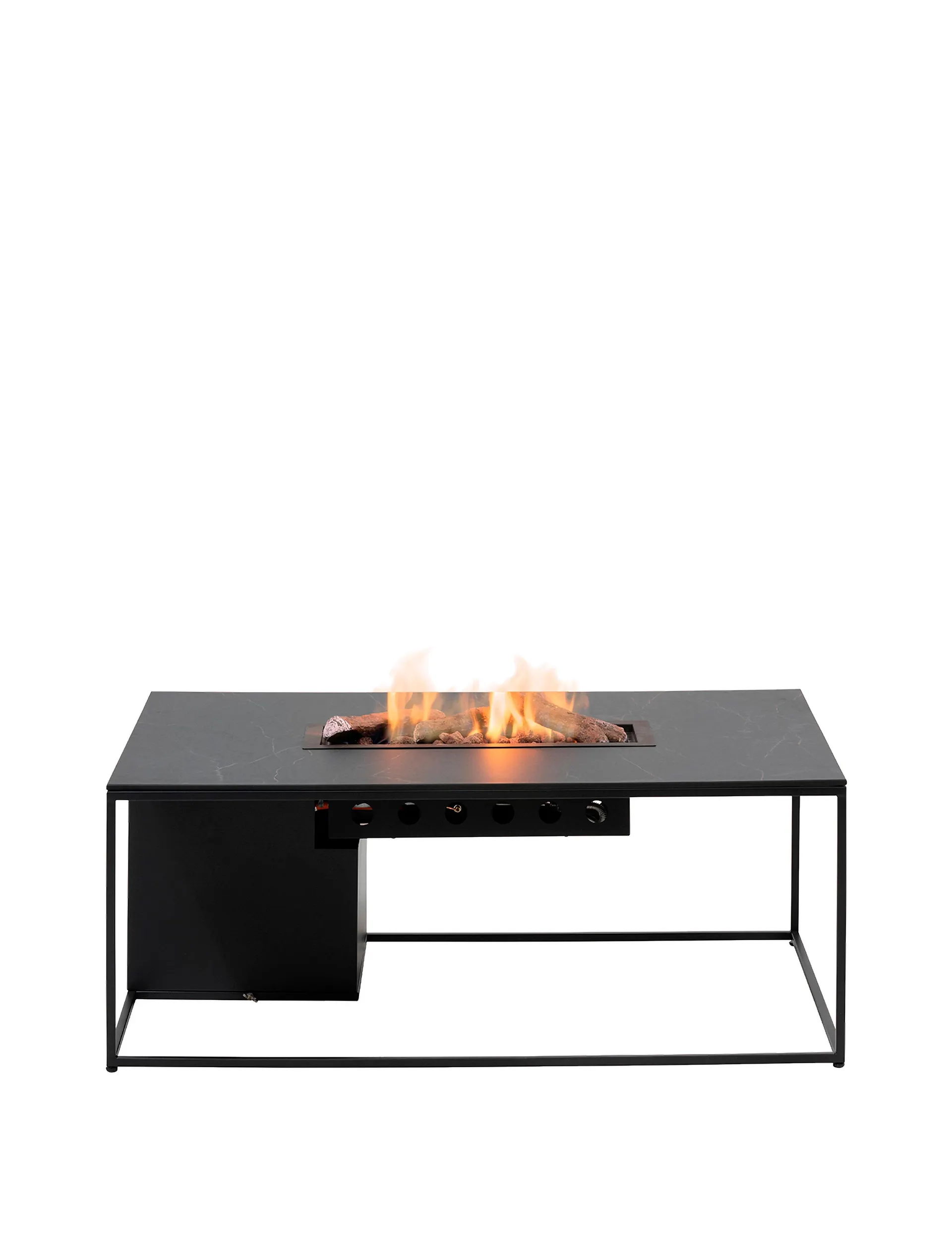 Cosidesign Line bålbord 120x80x50 cm i black/ black marble