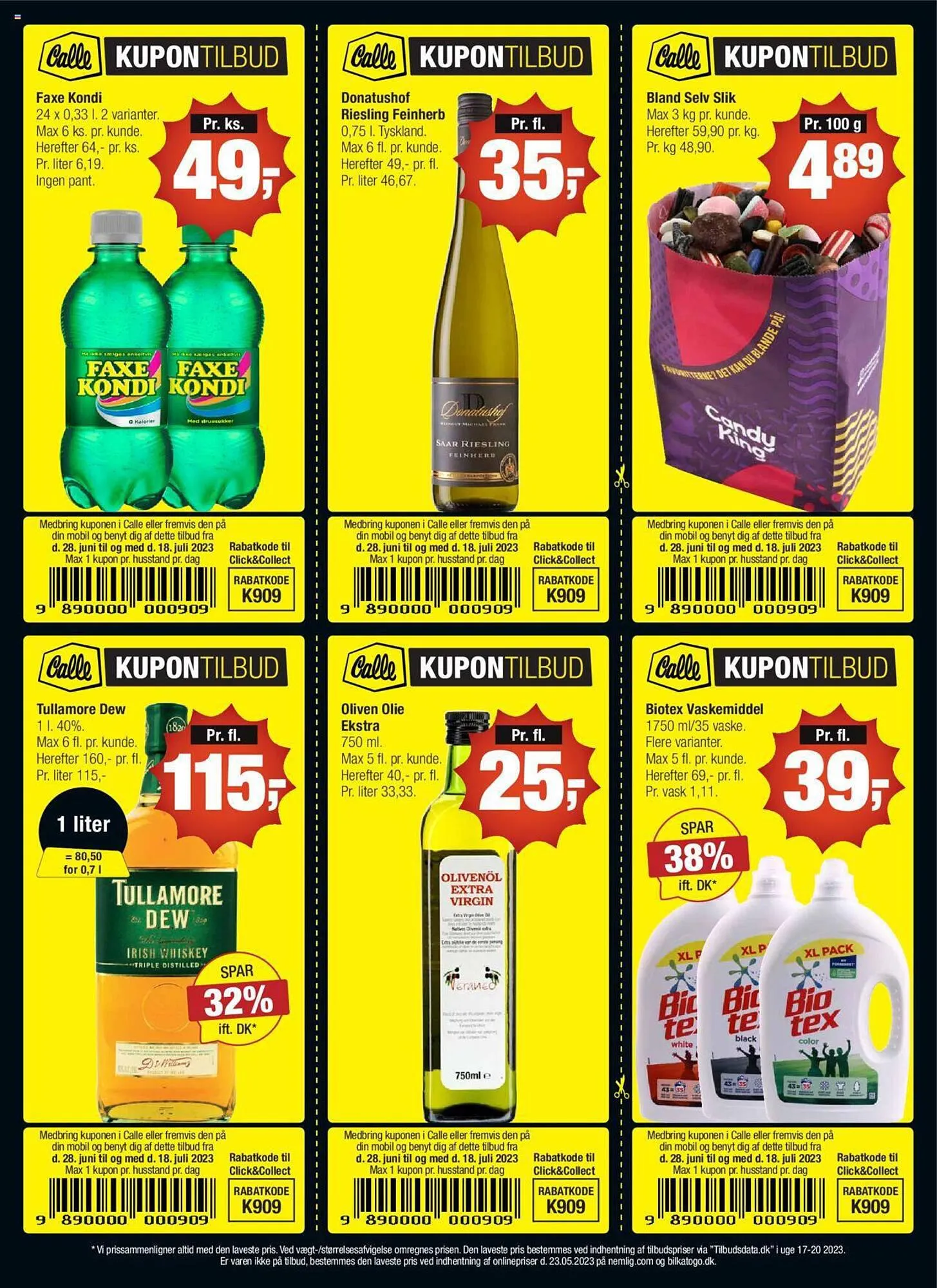 Calle tilbudsavis Gyldig indtil 28. juni - 18. juli 2023 - tilbudsavis side 1