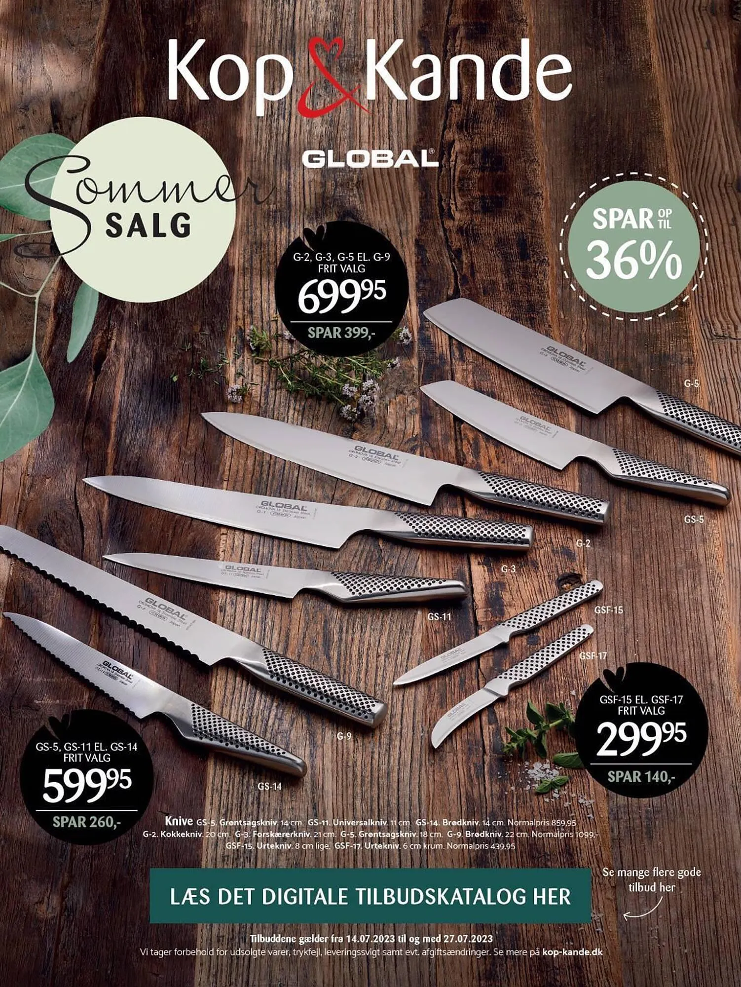 Kop & Kande tilbudsavis Gyldig indtil 14. juli - 27. juli 2023 - tilbudsavis side 1