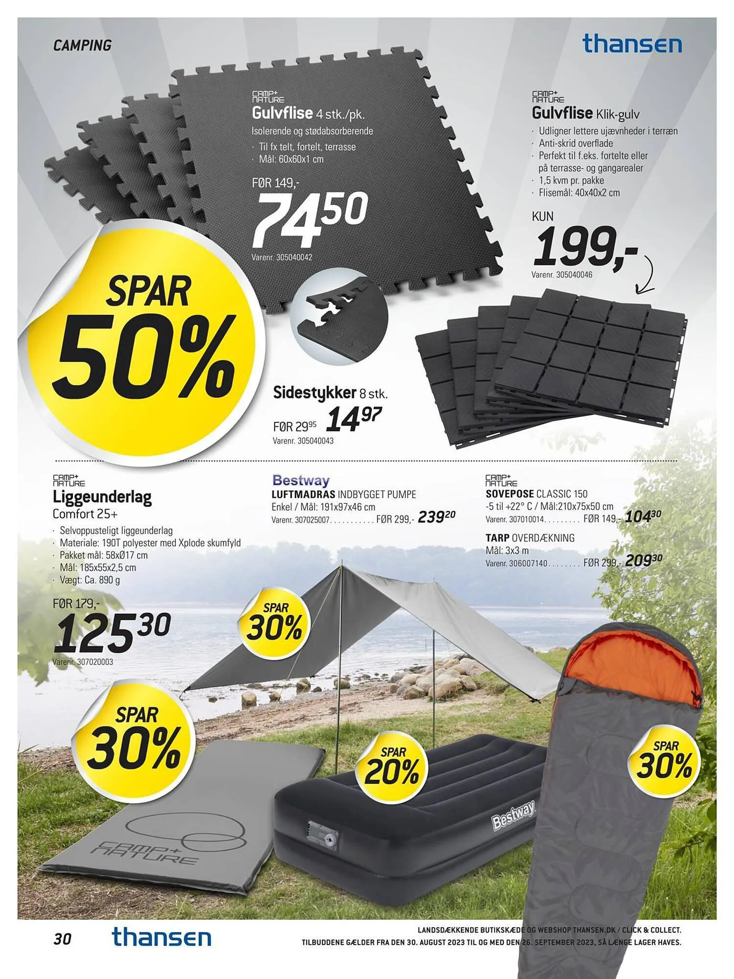 Thansen tilbudsavis Gyldig indtil 29. august - 26. september 2023 - tilbudsavis side 30
