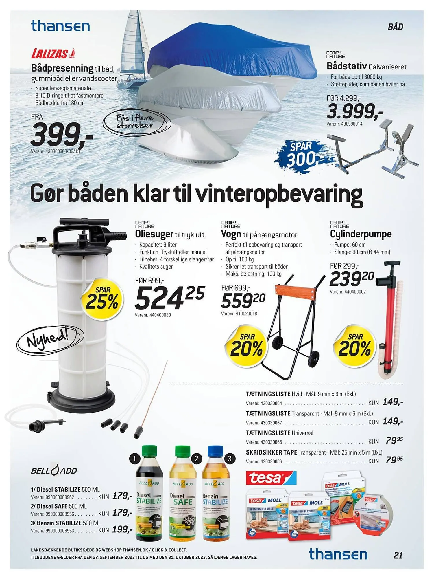 Thansen tilbudsavis Gyldig indtil 26. september - 31. oktober 2023 - tilbudsavis side 21