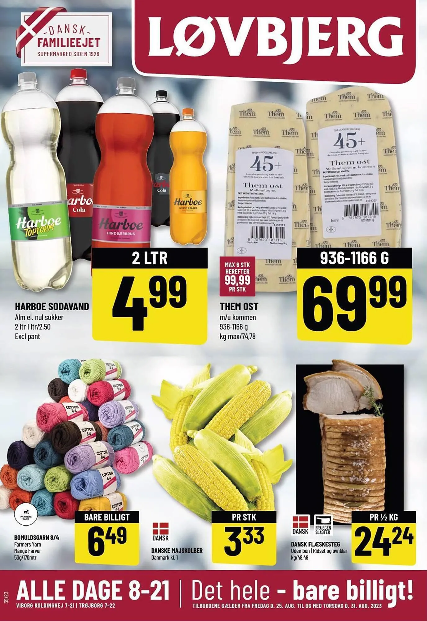 Løvbjerg tilbudsavis Gyldig indtil 25. august - 31. august 2023 - tilbudsavis side 1