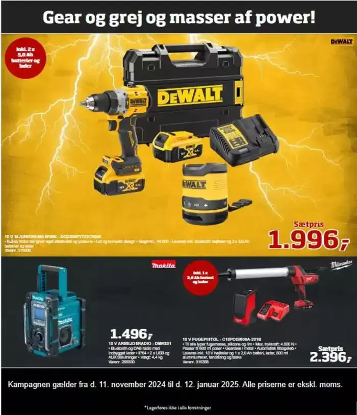 Elværktøj Avis Gyldig indtil 12. november - 12. januar 2025 - tilbudsavis side 1