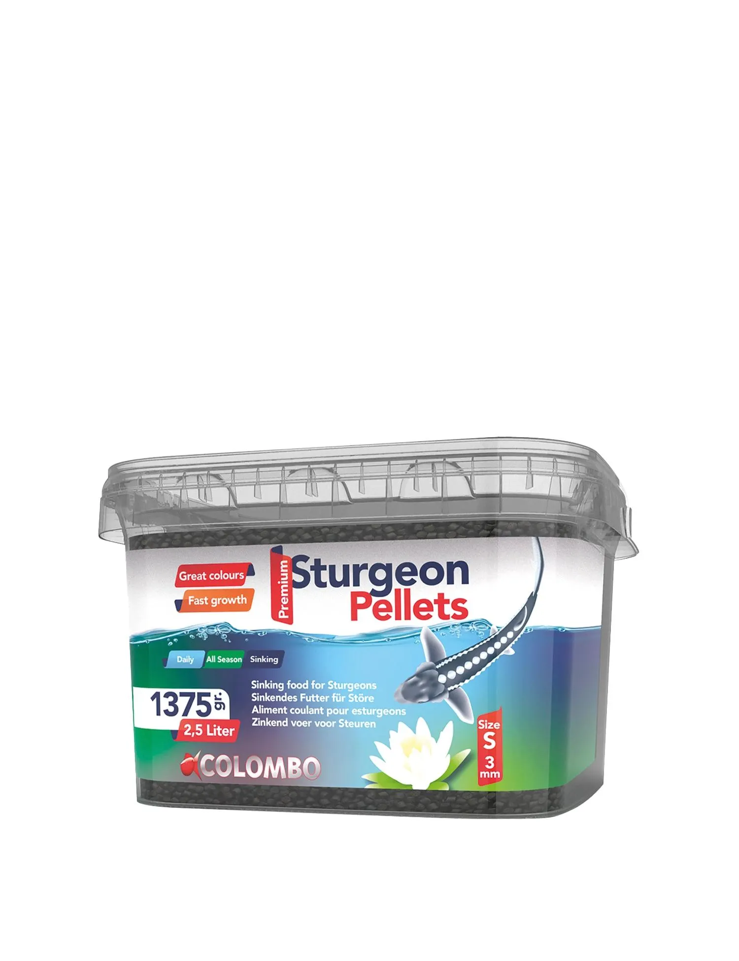Colombo Sturgeon Food 2,5L, S