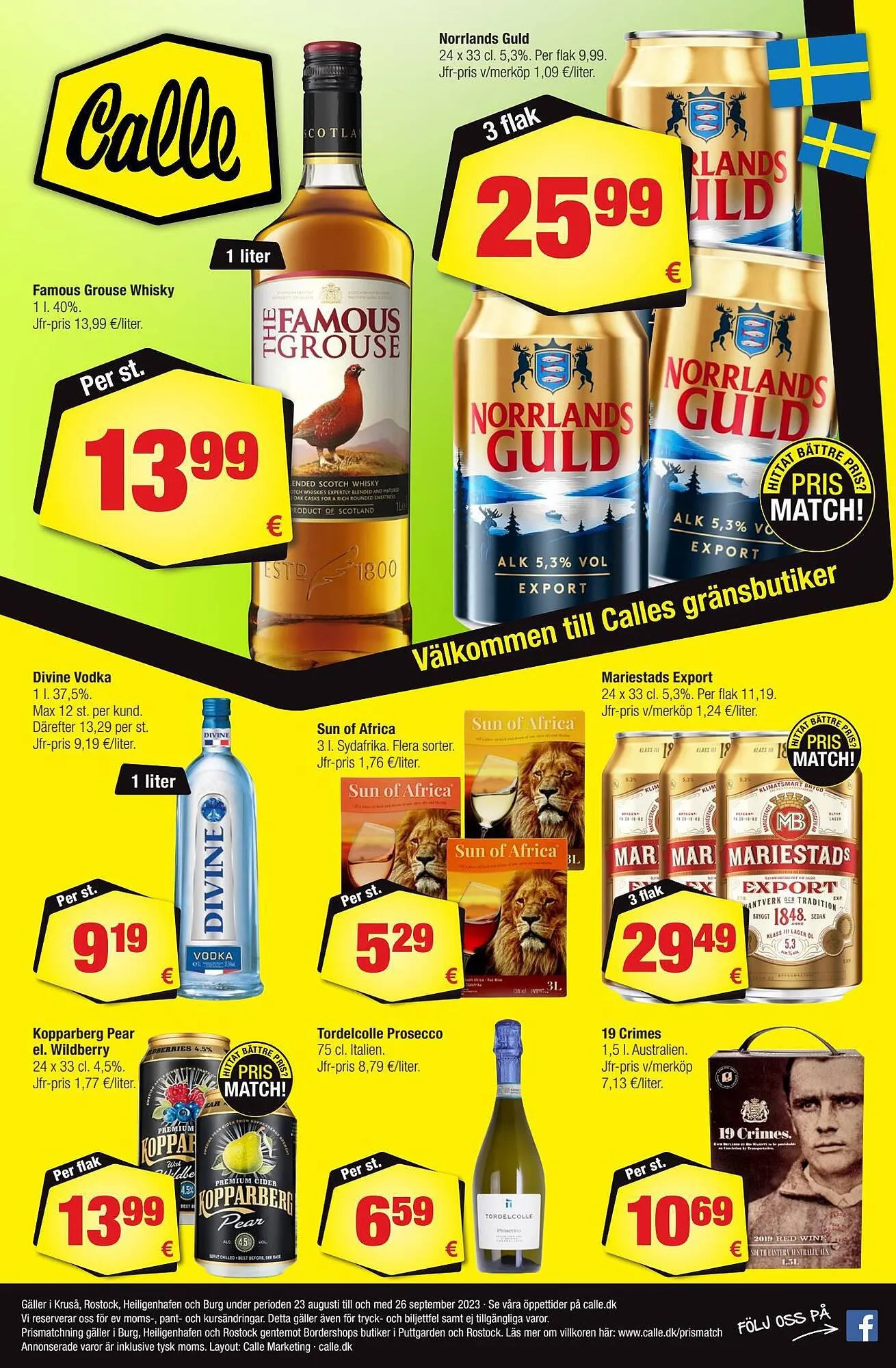 Calle tilbudsavis Gyldig indtil 23. august - 26. september 2023 - tilbudsavis side 1