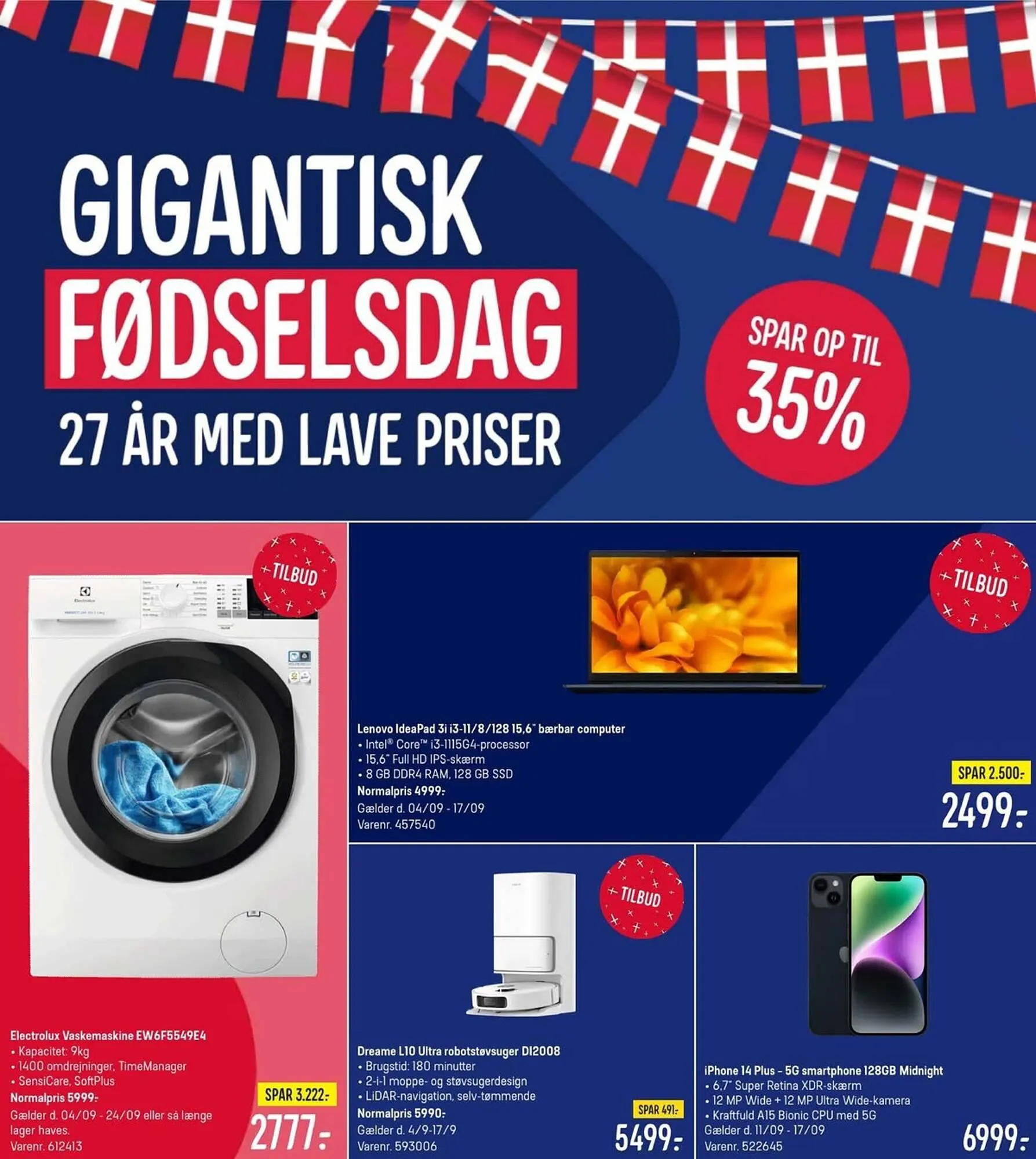 Elgiganten tilbudsavis Gyldig indtil 11. september - 17. september 2023 - tilbudsavis side 1