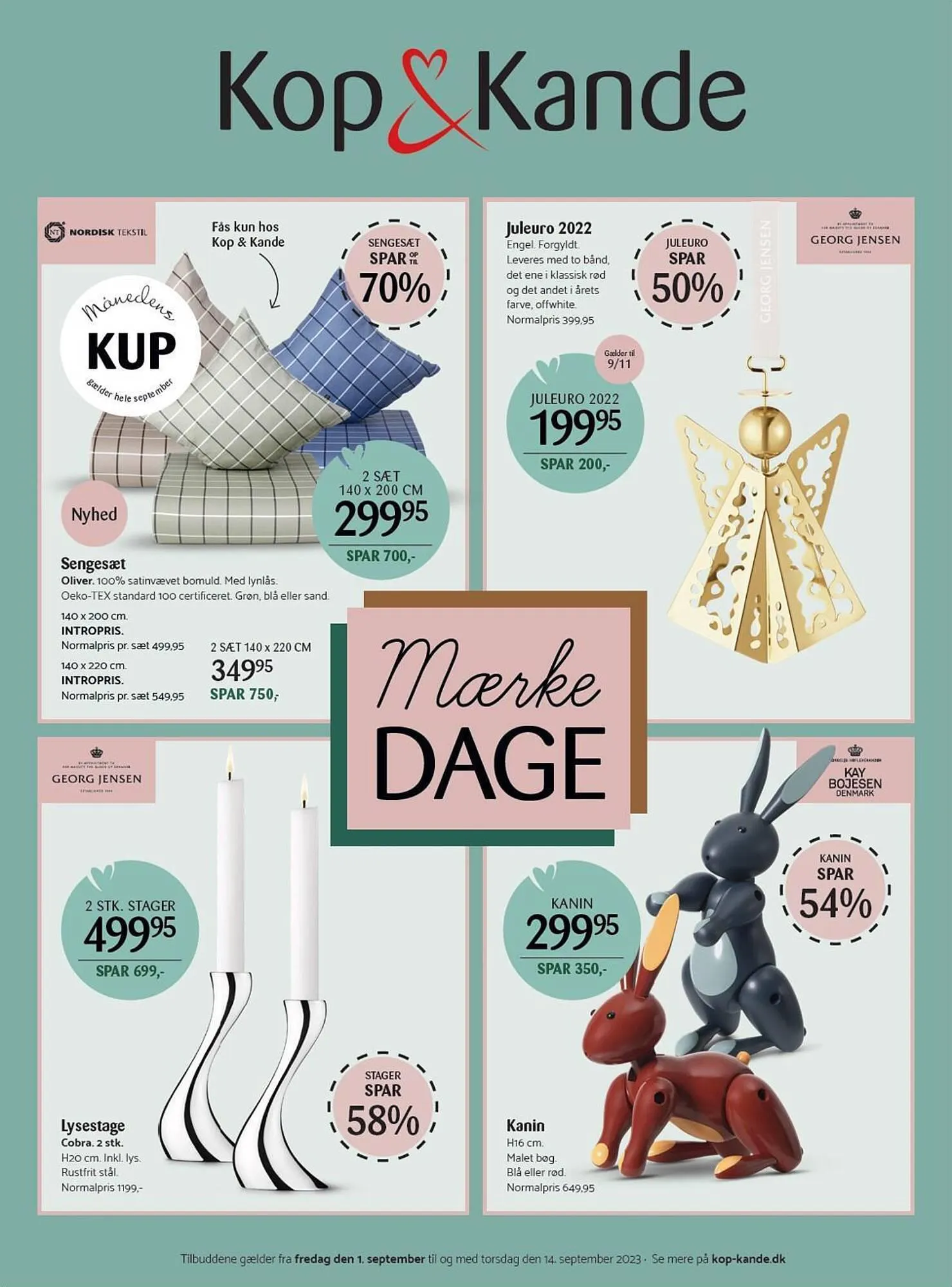 Kop & Kande tilbudsavis Gyldig indtil 1. september - 14. september 2023 - tilbudsavis side 1