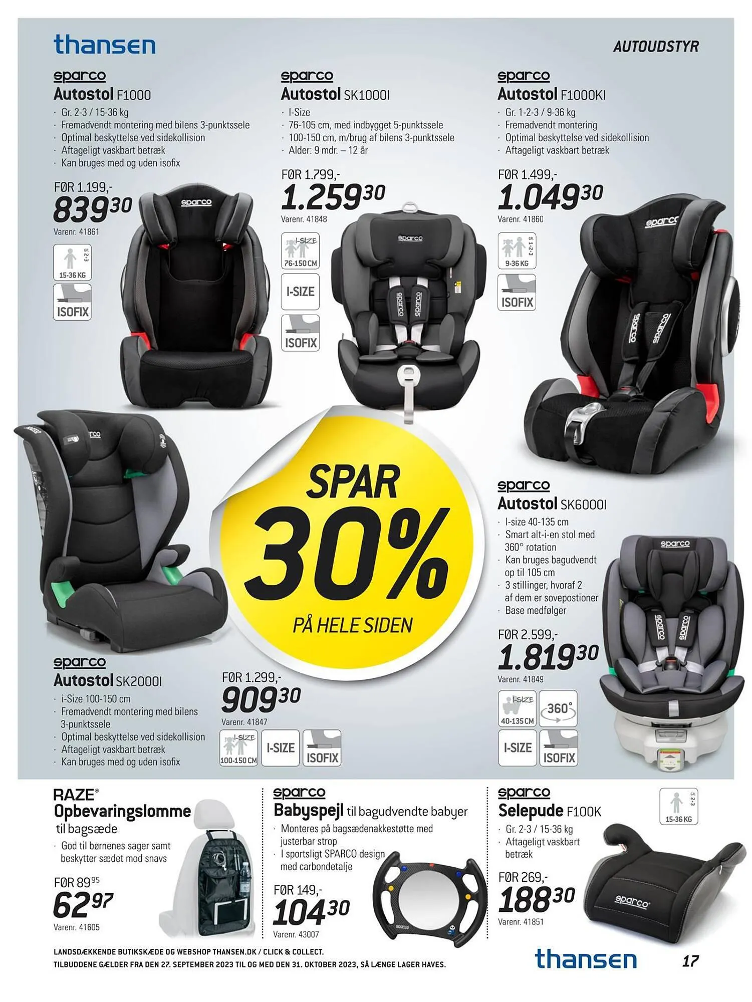 Thansen tilbudsavis Gyldig indtil 26. september - 31. oktober 2023 - tilbudsavis side 17
