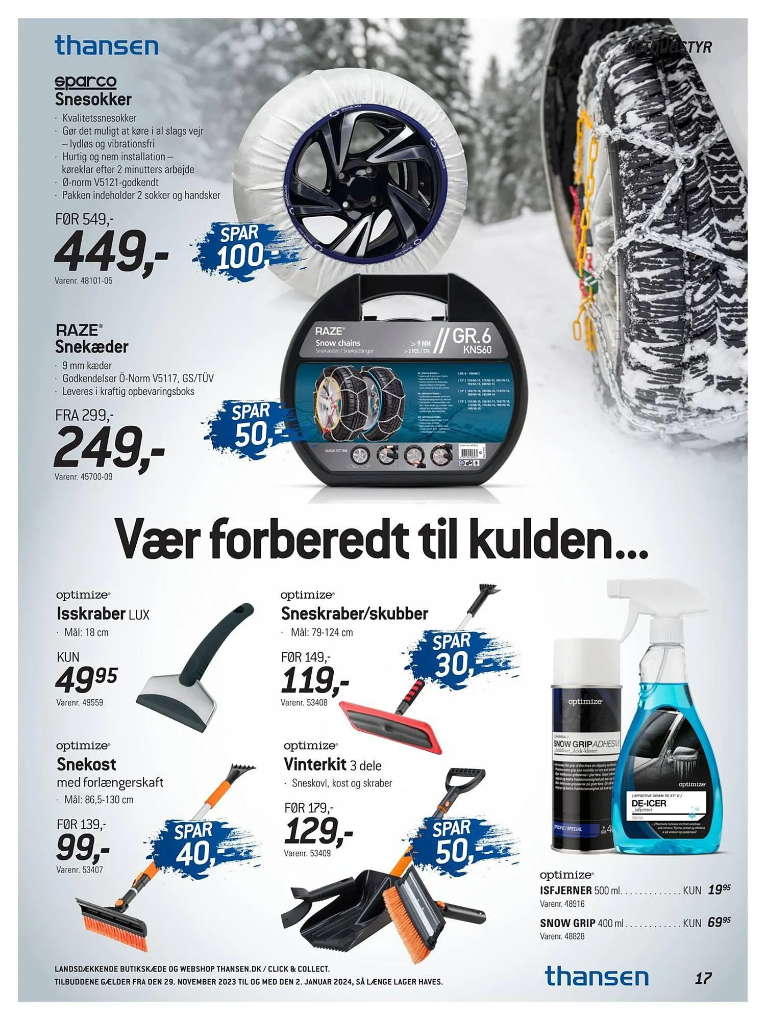 Thansen tilbudsavis Gyldig indtil 28. november - 2. januar 2024 - tilbudsavis side 17