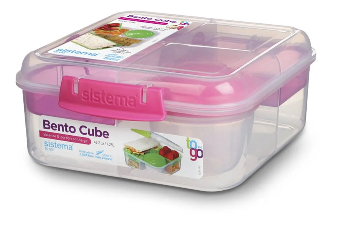 Sistema Bento Cube To Go madkasse assorteret 1,25 liter