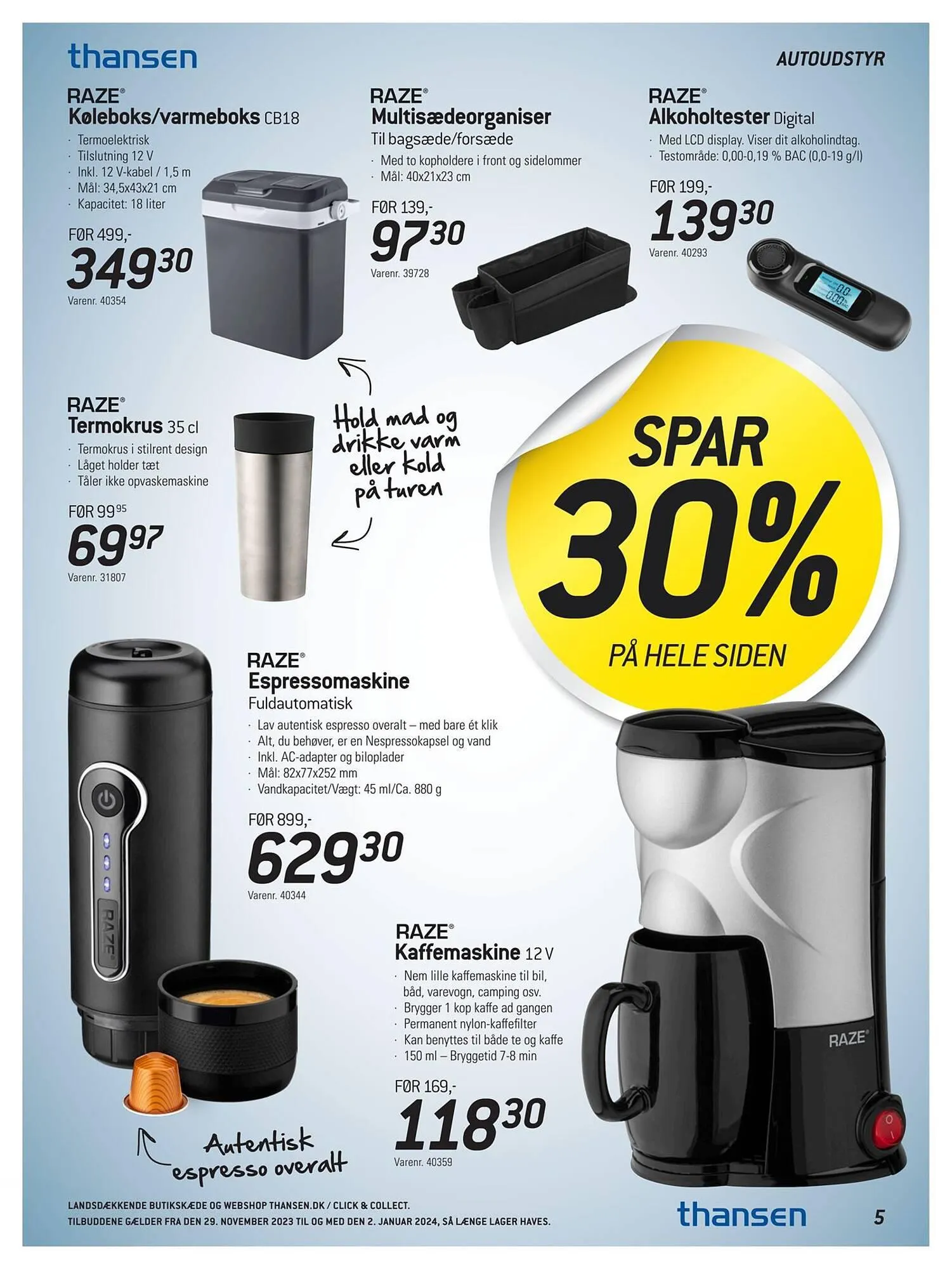 Thansen tilbudsavis Gyldig indtil 28. november - 2. januar 2024 - tilbudsavis side 5