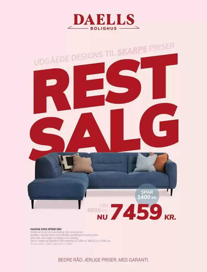Daells Bolighus Restsalg - skarpe, ærlige priser - 1