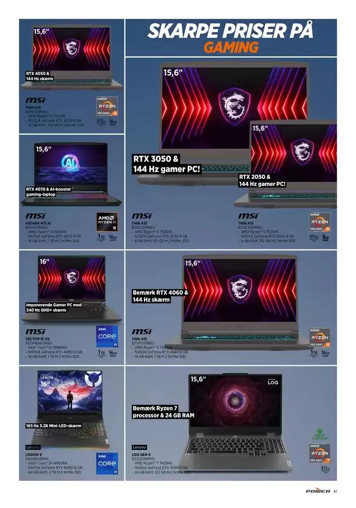 Angebote Power Gyldig indtil 23. januar - 6. februar 2025 - tilbudsavis side 41