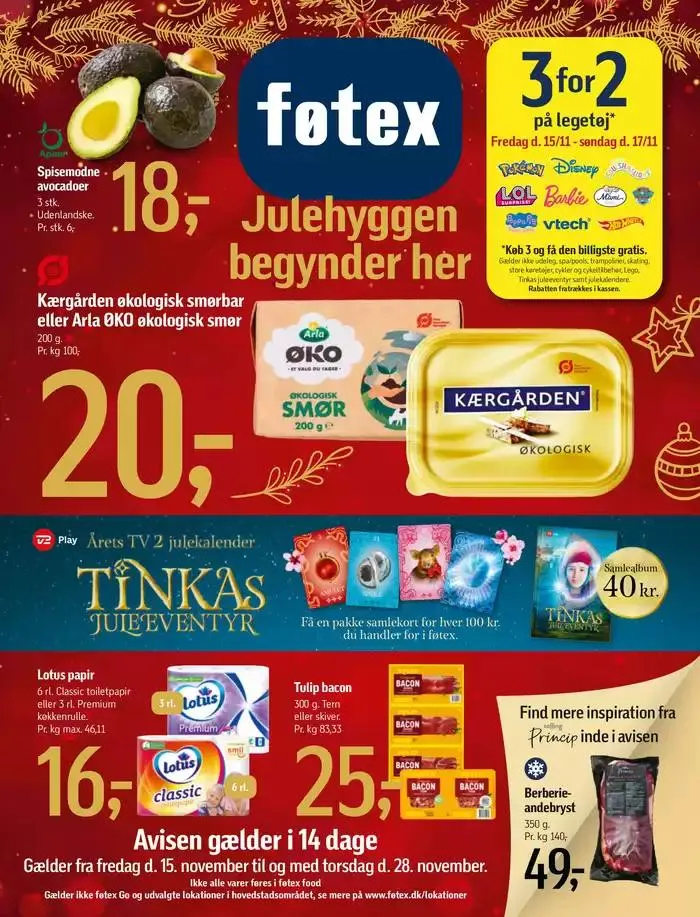 Føtex Tilbudsavis Gyldig indtil 18. november - 2. december 2024 - tilbudsavis side 1