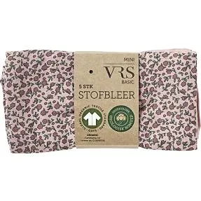 VRS baby 5-pak stofbleer - rosa/printet