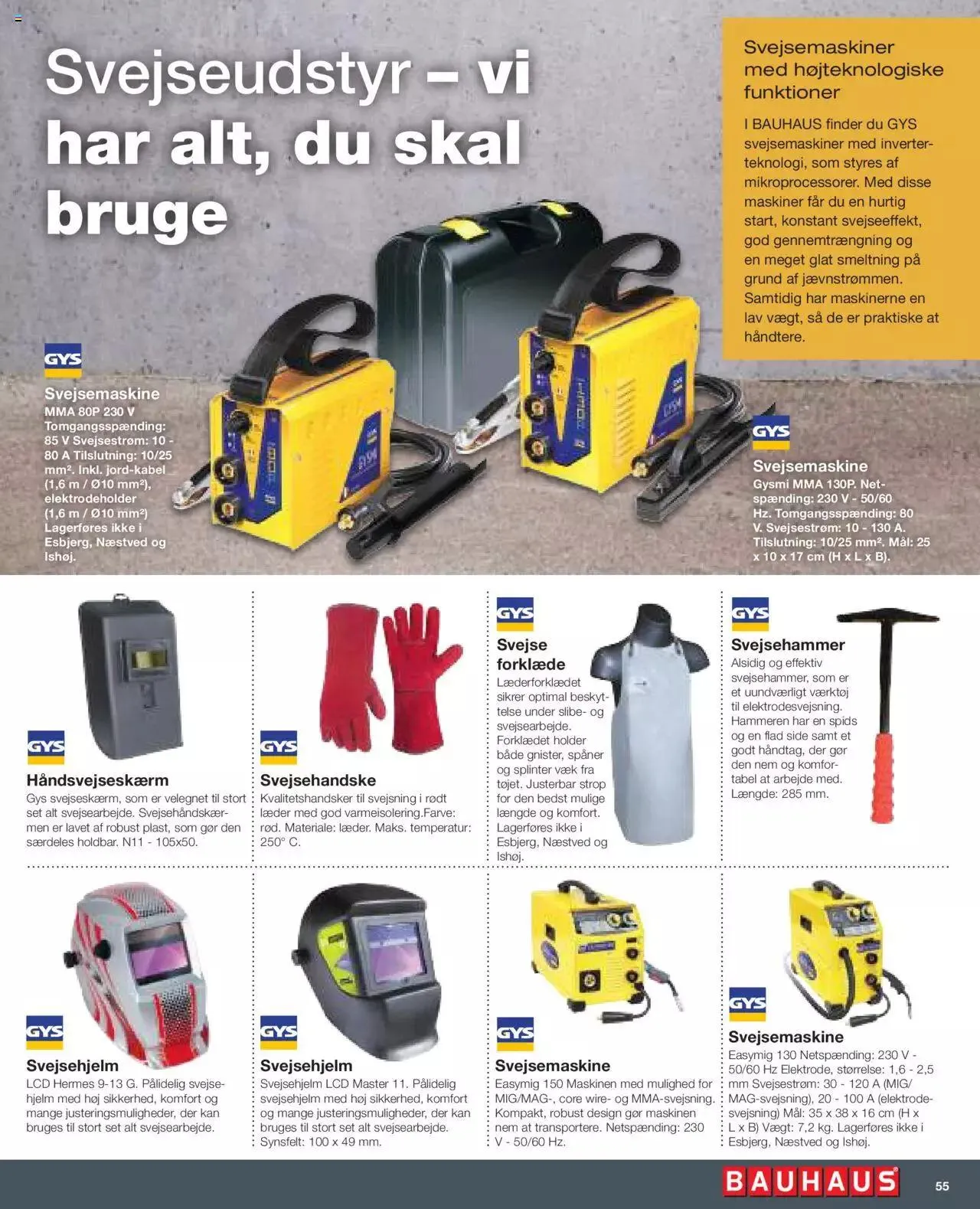 Bauhaus - El-værktøj og havemaskinemagasin Gyldig indtil 1. maj - 31. december 2023 - tilbudsavis side 55