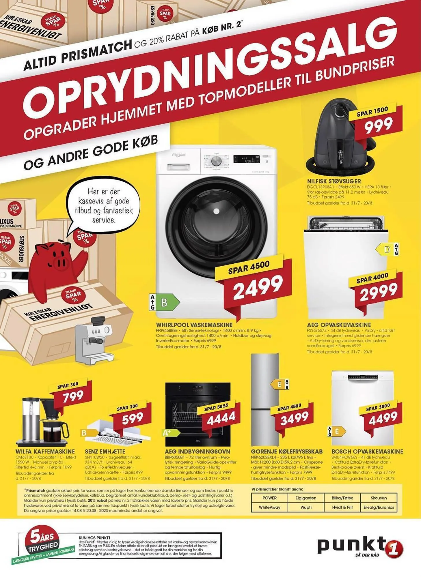 Punkt1 tilbudsavis Gyldig indtil 14. august - 20. august 2023 - tilbudsavis side 1