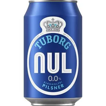 Tuborg Nul - pilsner, alkoholfri øl, 24x33cl. dåse