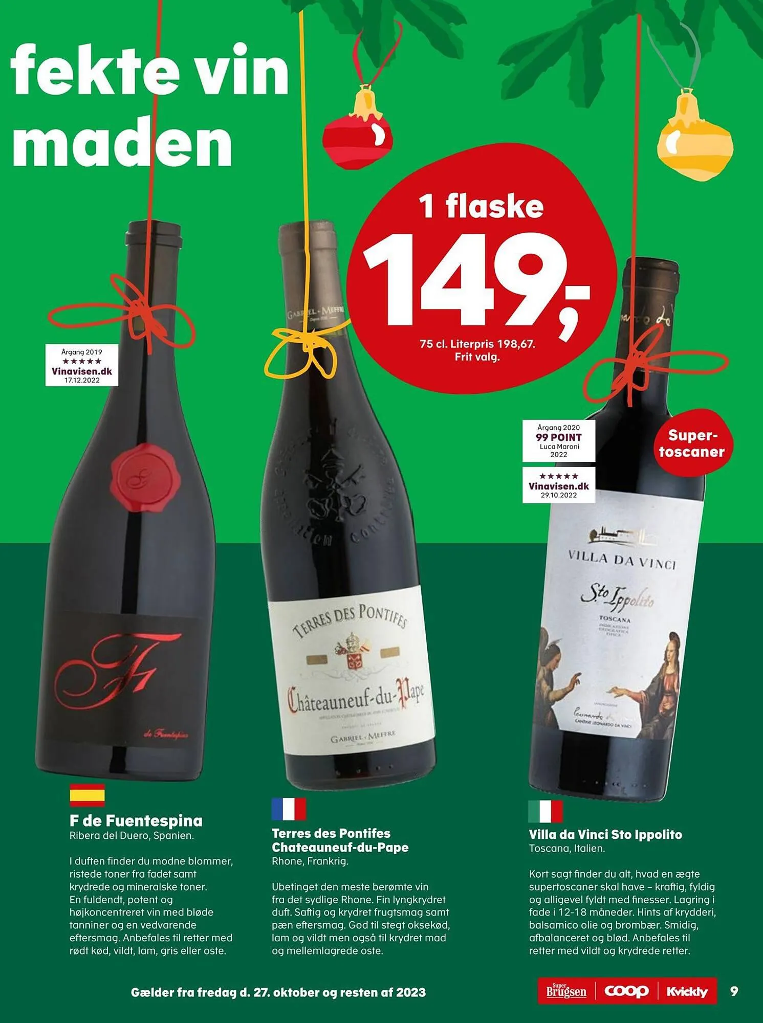SuperBrugsen tilbudsavis Gyldig indtil 26. oktober - 31. december 2023 - tilbudsavis side 9